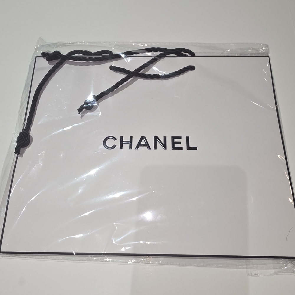 Chanel White Shopping Bag